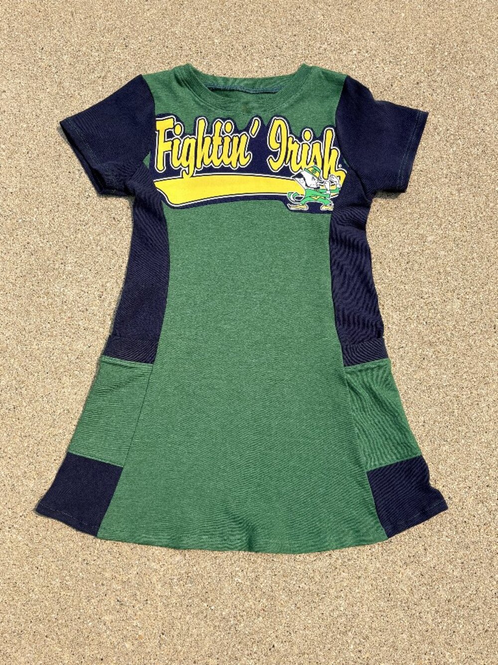 University of Notre Dame Fighting Irish handmade toddler 4t tunic t shirt dress